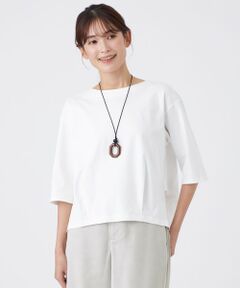 TRANS WORK / トランスワーク カットソー | 【接触冷感・ウォッシャブル】シルケットスムースカットソー