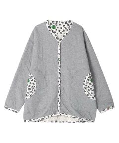 ♡ツモリチサトスリープ♡未使用　スウェット ルームウェア カーディガン　グレー ツモリチサト カーディガン 長袖 ルームウェア 綿100%(本体