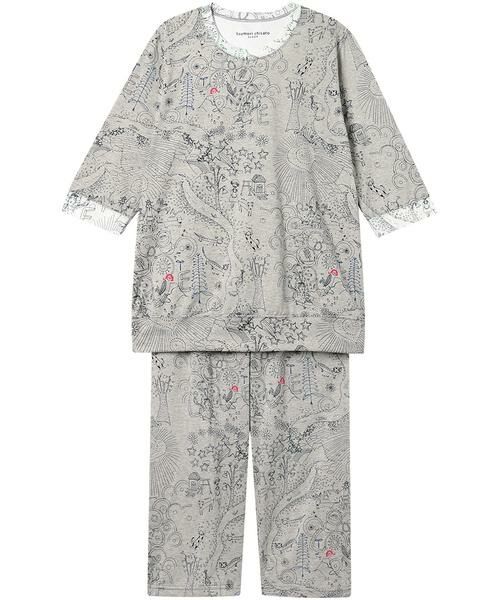 tsumori chisato SLEEP / ツモリチサト スリープ ルームウェア | レディスパジャマ　上下セット（ＵＤＴ２１６）（GY）