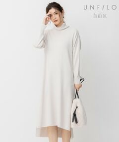 【Sサイズ有/UNFILO】スプリング カシミヤブレンド ニット ワンピース