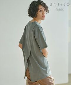 【UNFILO】 バッグスリット Tシャツ カットソー