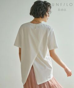 【UNFILO】 バッグスリット Tシャツ カットソー