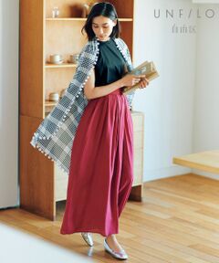 UNFILO / アンフィーロ その他パンツ | 【UNFILO】レーヨンナイロンカラーギャザー パンツ(検索番号:UK28)