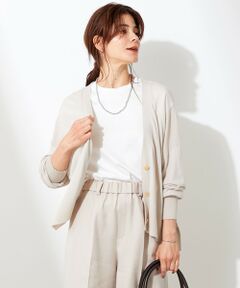 UNFILO / アンフィーロ カーディガン・ボレロ | 【UNFILO】UVケア撥水 コットン カーディガン