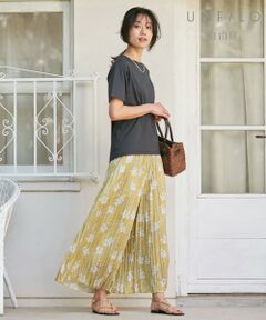 UNFILO / アンフィーロ その他パンツ | 【UNFILO/Sサイズ有】ワッシャー プリント プリーツ パンツ