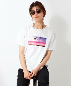 【UNFILO/接触冷感/Sサイズ有】プリント フォト Tシャツ