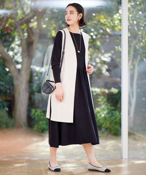 UNFILO/アンフィーロ 【新色追加】スタイルアップニット ワンピース ブラック系 XL UNFILO/アンフィーロ 【新色追加】スタイルアップニット ワンピース ブラック系 XL