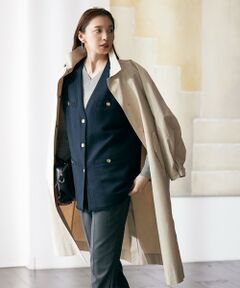 UNFILO / アンフィーロ ステンカラーコート | 【洗える】2WAYステンカラーコート