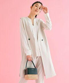 UNFILO / アンフィーロ その他アウター | 【ストレッチ/洗える】ジョーゼットジャージー ダブルボタンジレ