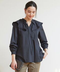 UNFILO / アンフィーロ シャツ・ブラウス | 【洗える】ラッフルカラーブラウス