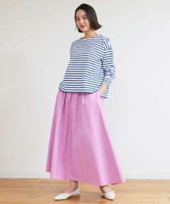 UNFILO / アンフィーロ ミニ・ひざ丈スカート | 【洗える】撥水ナイロンタフタ ロングスカート