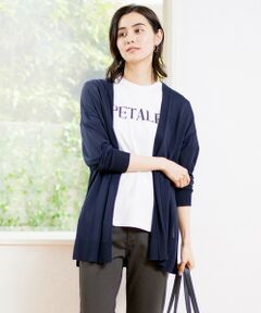 【洗える】接触冷感シアーカーディガン