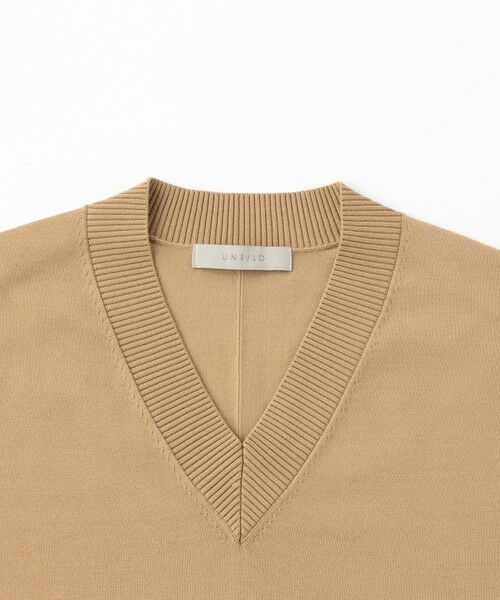 UNFILO / アンフィーロ ミニ丈・ひざ丈ワンピース | 【洗える/抗菌防臭】マイビューティーニット ネックワンピース | 詳細4