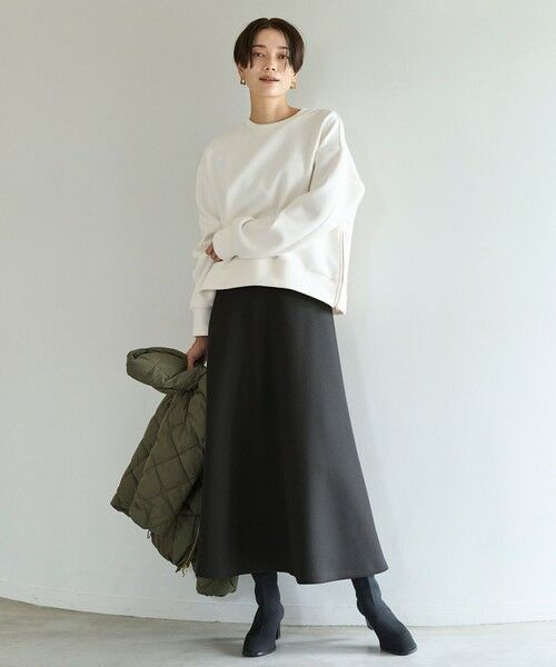 UNFILO / アンフィーロ ミニ・ひざ丈スカート | 【新色登場】BEAUTY FORM JERSEY セミフレアスカート | 詳細14