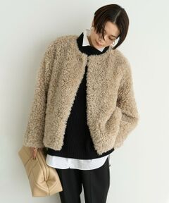 UNFILO / アンフィーロ その他アウター | エコファー ノーカラージャケット