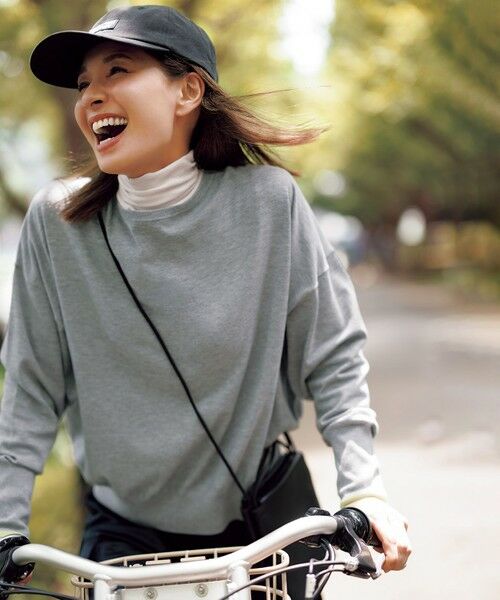 UNFILO / アンフィーロ カットソー | 【暖かさ＆着心地の良さで大ヒット】コットンカシミヤ タートルネックカットソー | 詳細1