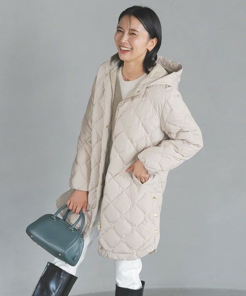 UNFILO / アンフィーロ ダウンジャケット・ベスト | 【自宅で洗濯OK / 軽量で暖かい】TAIONコラボ 2WAY キルティングダウン | 詳細13