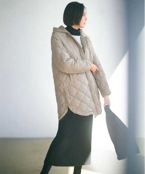 UNFILO / アンフィーロ ダウンジャケット・ベスト | 【自宅で洗濯OK / 軽量で暖かい】TAIONコラボ 2WAY キルティングダウン | 詳細9