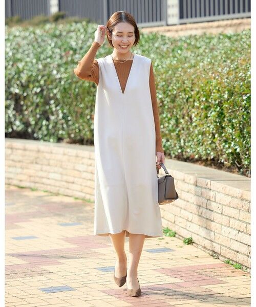 UNFILO / アンフィーロ ロング・マキシ丈スカート | 【ストレッチ/シワになりにくい/洗える】BEAUTY MOVE 2WAYジャンスカ | 詳細9