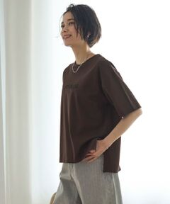 【洗える/汗ジミ防止】BEAUTY FORM ロゴ刺繍 半袖Tシャツ