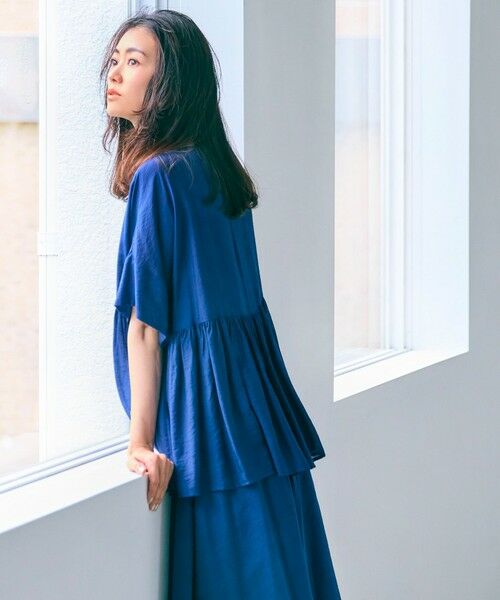 UNFILO / アンフィーロ シャツ・ブラウス | ヴィンテージシアー ギャザーペプラムブラウス | 詳細7