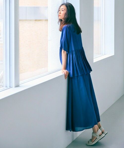 UNFILO / アンフィーロ シャツ・ブラウス | ヴィンテージシアー ギャザーペプラムブラウス | 詳細8