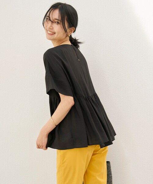 UNFILO / アンフィーロ シャツ・ブラウス | ヴィンテージシアー ギャザーペプラムブラウス | 詳細16