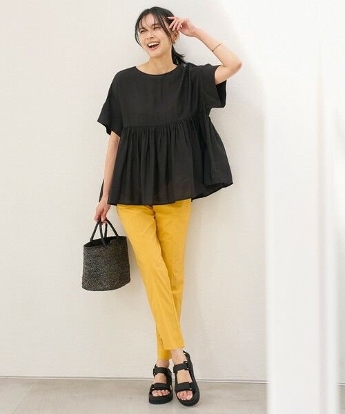 UNFILO / アンフィーロ シャツ・ブラウス | ヴィンテージシアー ギャザーペプラムブラウス | 詳細17