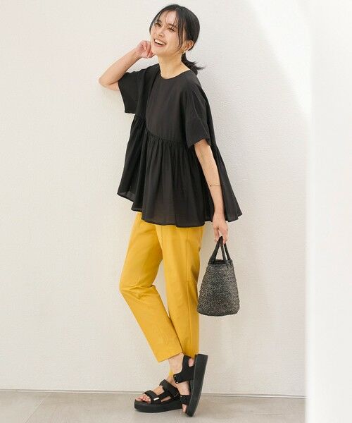 UNFILO / アンフィーロ シャツ・ブラウス | ヴィンテージシアー ギャザーペプラムブラウス | 詳細18