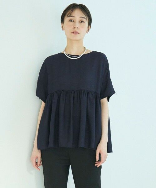 UNFILO / アンフィーロ シャツ・ブラウス | ヴィンテージシアー ギャザーペプラムブラウス | 詳細24