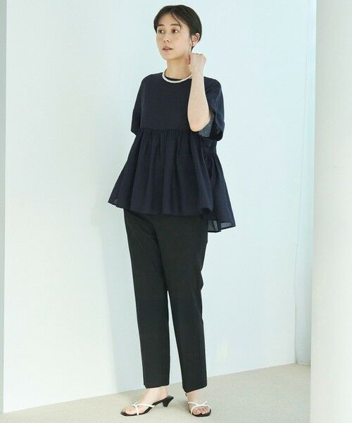 UNFILO / アンフィーロ シャツ・ブラウス | ヴィンテージシアー ギャザーペプラムブラウス | 詳細25