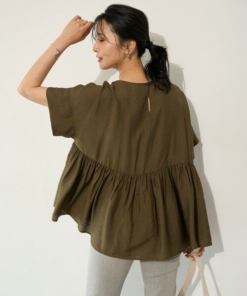 UNFILO / アンフィーロ シャツ・ブラウス | ヴィンテージシアー ギャザーペプラムブラウス | 詳細27
