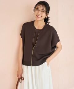 UNFILO / アンフィーロ ニット・セーター | スゴ機能美ニット スリーブレスブルゾン