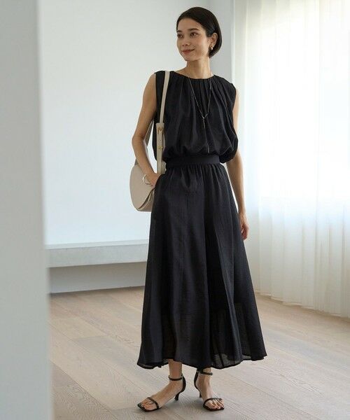 UNFILO / アンフィーロ その他パンツ | ヴィンテージシアー ギャザーワイドパンツ | 詳細18