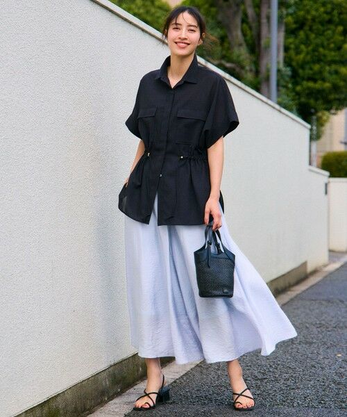 UNFILO / アンフィーロ その他パンツ | ヴィンテージシアー ギャザーワイドパンツ | 詳細23