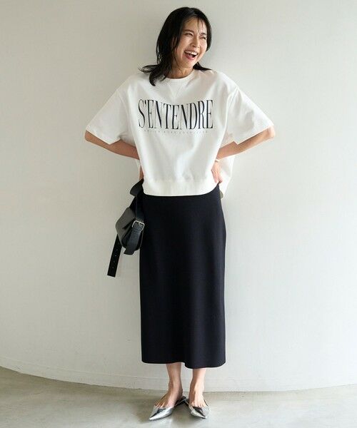 UNFILO / アンフィーロ ミニ・ひざ丈スカート | スゴ機能美ニット Iラインスカート | 詳細14