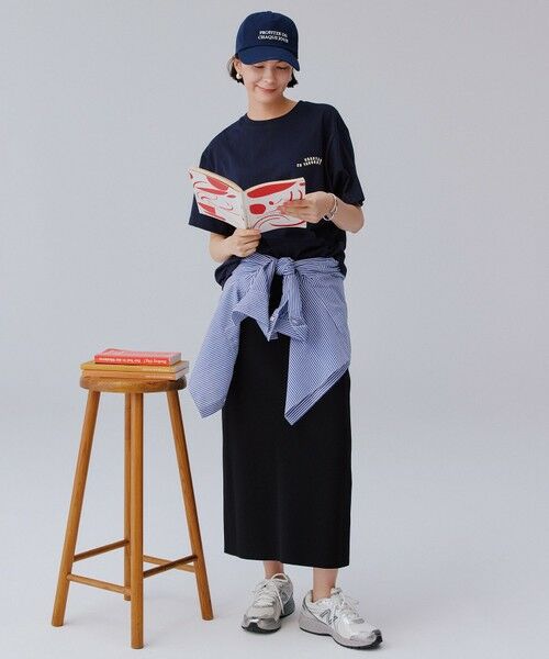 UNFILO/【接触冷感/UVケア】スゴ機能美ニット Iラインスカート/新品 接触冷感/UVカット】スゴ機能美ニット Iラインスカート / UNFILO