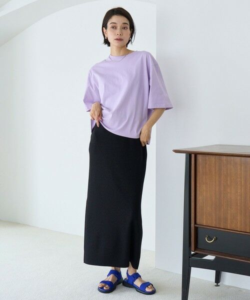 UNFILO / アンフィーロ ミニ・ひざ丈スカート | スゴ機能美ニット Iラインスカート | 詳細20