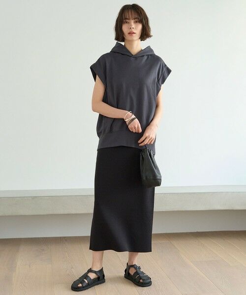 UNFILO / アンフィーロ ミニ・ひざ丈スカート | 【接触冷感/UVカット】スゴ機能美ニット Iラインスカート | 詳細18