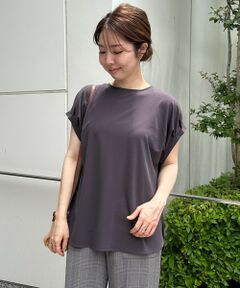 【接触冷感/シワになりにくい】BEAUTY FORM タックスリーブTシャツ