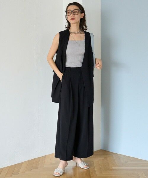 UNFILO / アンフィーロ タンクトップ | ラメリブタンクトップ | 詳細3