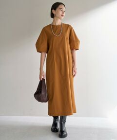 UNFILO / アンフィーロ ロング・マキシ丈ワンピース | FINE MOVE ランタンスリーブワンピース