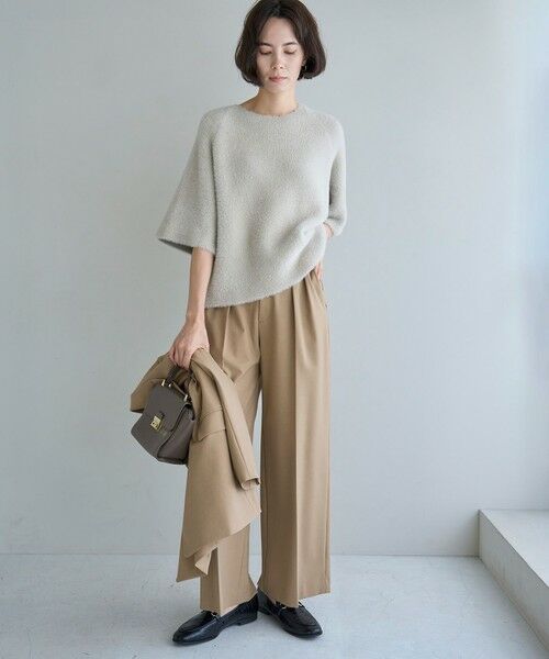 UNFILO / アンフィーロ ニット・セーター | ナイロンシャギー  ハーフスリーブプルオーバー | 詳細2