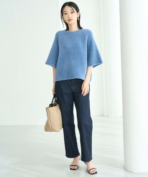 UNFILO / アンフィーロ ニット・セーター | ナイロンシャギー  ハーフスリーブプルオーバー | 詳細23