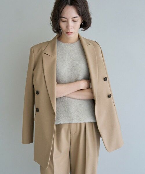 UNFILO / アンフィーロ ニット・セーター | ナイロンシャギー  ハーフスリーブ プルオーバー | 詳細3