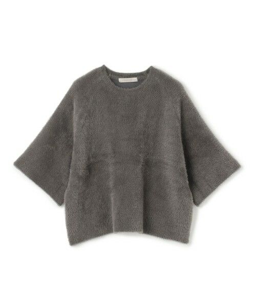 洗える】ナイロンシャギー ハーフスリーブ プルオーバー