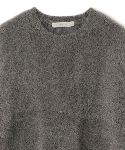 UNFILO / アンフィーロ ニット・セーター | ナイロンシャギー  ハーフスリーブ プルオーバー | 詳細15