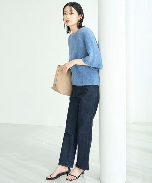 UNFILO / アンフィーロ ニット・セーター | ナイロンシャギー  ハーフスリーブ プルオーバー | 詳細24