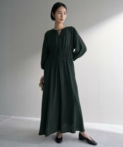 UNFILO / アンフィーロ ロング・マキシ丈ワンピース | ドビーデシン ワンピース