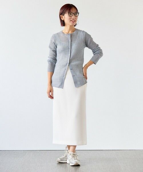 UNFILO / アンフィーロ ミニ・ひざ丈スカート | 【野呂佳代さん着用】BEAUTY FORM JERSEY Iラインスカート | 詳細4